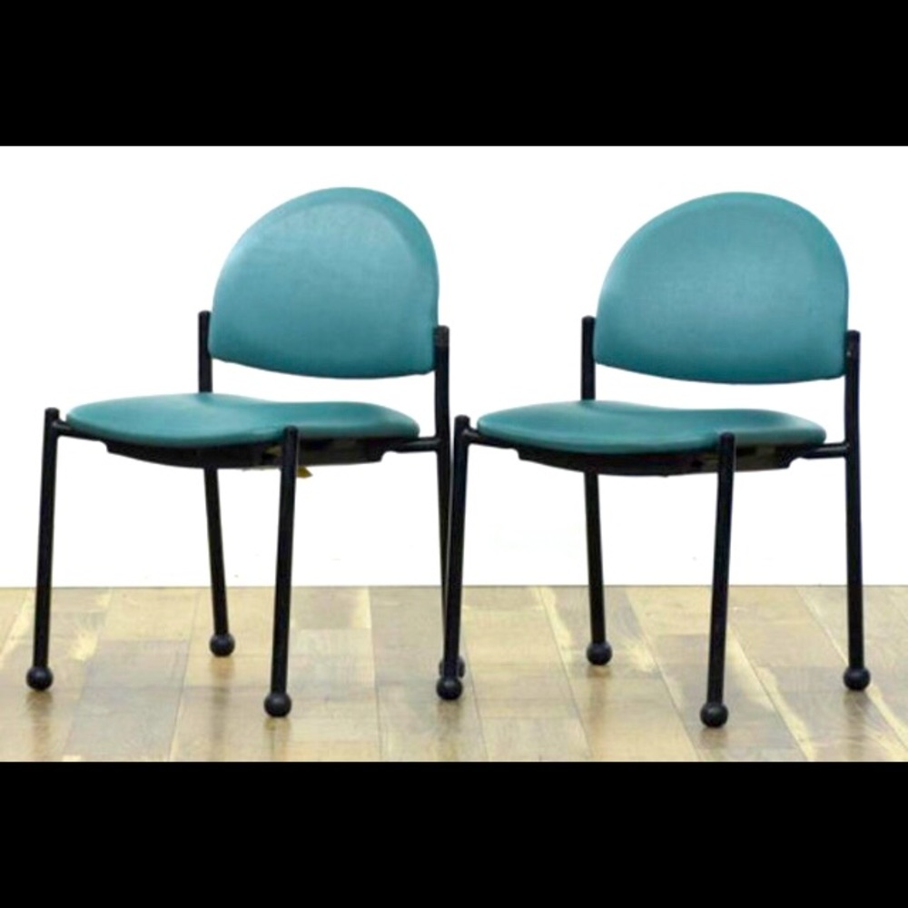2Kids chairs designer teal black Memphis 1980-1990